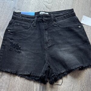 Abound Black Distressed Jean Shorts